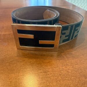 Fendi Zucca Brown Belt 95/38